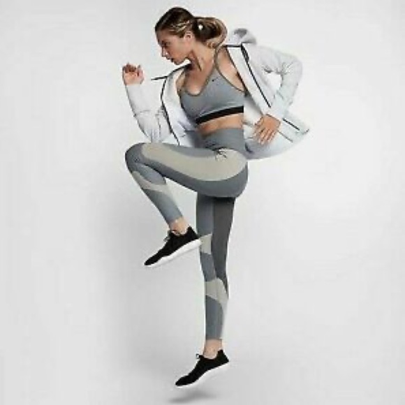 Nike Power Legend Gray High Rise Training Leggings - Picture 4 of 13
